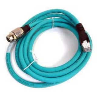 Turck M12 RJ45 Ethernet Cable 3 m Teal Thermoplastic Elastomer 