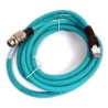 Turck M12 RJ45 Ethernet Cable 3 m Teal Thermoplastic Elastomer
