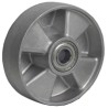 LAG Grey Aluminium Trolley Wheel 600 kg Load Capacity 190mm Diameter 50mm Width Ball Bearing 39040CC