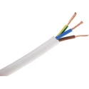RS PRO 2 Core Power Cable, White 0.75mm² 70 °C, 100 m Thermoplastic 836-0713