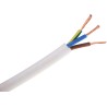 RS PRO 2 Core Power Cable, White 0.75mm² 70 °C, 100 m Thermoplastic 836-0713
