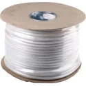RS PRO 2 Core Power Cable, White 0.75mm² 70 °C, 100 m Thermoplastic 836-0713