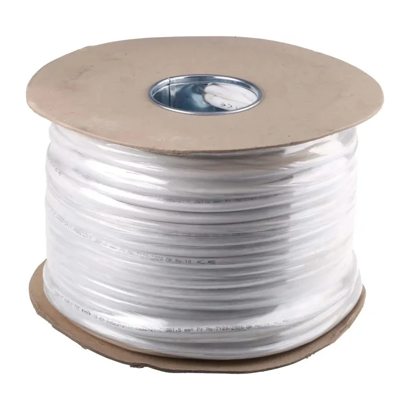 RS PRO 2 Core Power Cable, White 0.75mm² 70 °C, 100 m Thermoplastic 836-0713