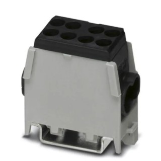 Phoenix Contact Terminal Block UDB 2X25/16 BK Series Black, 1.5mm² to 25mm², 1-Level Screw Termination 3071356