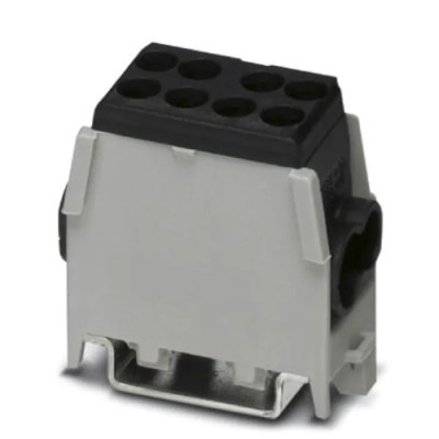 Phoenix Contact Terminal Block UDB 2X25/16 BK Series Black, 1.5mm² to 25mm², 1-Level Screw Termination 3071356