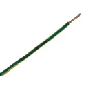 RS PRO H07Z-R Series Yellow, Green 1.5 mm² Hook Up Wire, 16 AWG, 7/0.53 mm Strands, 100 m Length, Ethylene 836-0987
