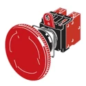 Omron A22E Series Turn Reset Emergency Stop Push Button Panel Mount 22 mm Cutout 2 NC IP65 A22E-L-02
