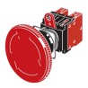 Omron A22E Series Turn Reset Emergency Stop Push Button Panel Mount 22 mm Cutout 2 NC IP65 A22E-L-02