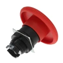 Omron A22E Series Turn Reset Emergency Stop Push Button Panel Mount 22 mm Cutout 2 NC IP65 A22E-L-02