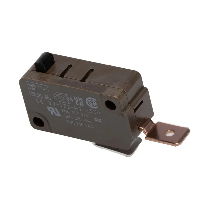 Honeywell Technologies Pin Plunger Micro Switch, Quick Connect Terminal, 25A Contact Current, 125 V AC, Miniature V7-1Z29E9