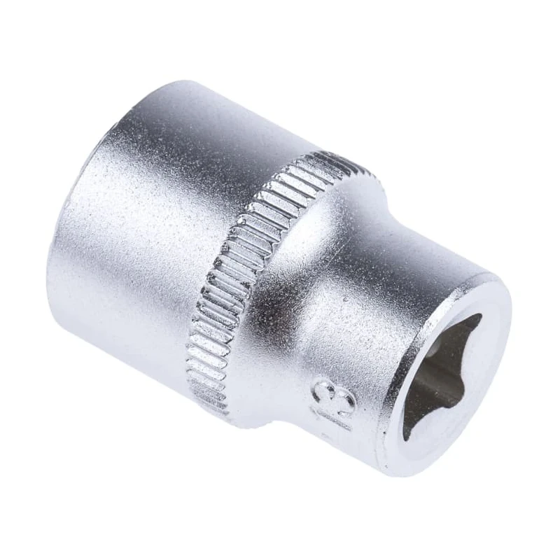 RS PRO Chrome Vanadium Steel 6 Point 1/4 in Drive 13 mm Square Socket 830-4022