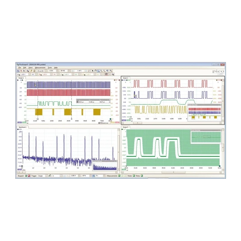 Pico Technology PC-Based Oscilloscope 4-Channel 200 MHz Bandwidth 1GS/s Sampling PicoScope 3406D