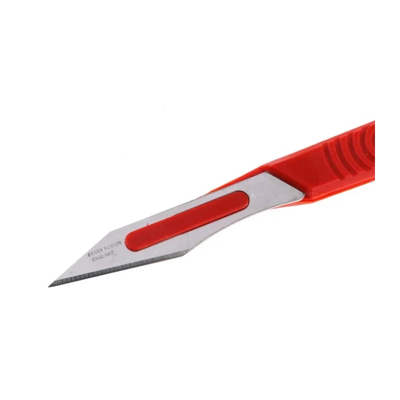 Swann-Morton Carbon Steel Flat Scalpel Blade, Blade Size 25A, 50 Pieces Package 1801