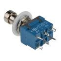 RS PRO Push Button Switch Latching PCB Mount SPDT Silver Actuator 12.2 mm Cutout 24V dc 250V ac 846-6726