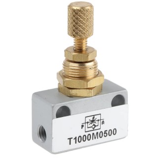 Norgren T1000 Series Uni-Directional Flow Regulator, Inlet Female, Outlet Female Threaded G, 1-10 bar Operating T1000M0500