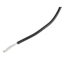RS PRO Black 0.22 mm² Hook Up Wire, 24 AWG, 7/0.2 mm Core Strands, 250 m Length, Polyvinyl Chloride Jacket 851-3576