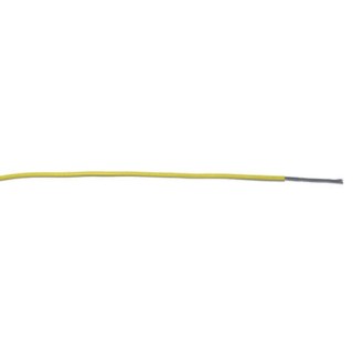 RS PRO Yellow 0.34 mm² 22 AWG 7/0.25 mm Hook Up Wire 250 m Polyvinyl Chloride Jacket 851-3589