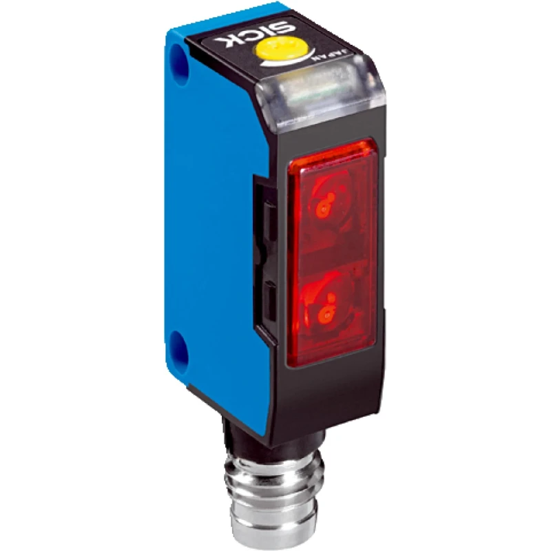 SICK Background Suppression Photoelectric Sensor, Block Sensor, 2 mm to 100 mm Detection Range, PNP Output, IP67 WT150-P460