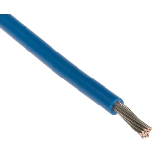RS PRO Blue 0.6 mm² 20 AWG Hook Up Wire, 19/0.2 mm Strands, 100 m, Polyvinyl Chloride Jacket 851-3608