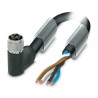 Phoenix Contact 4 way Right Angle to Female 4 way Unterminated Sensor Actuator Cable 5m 60V PUR Jacket 1408829