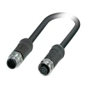 Phoenix Contact Sensor Actuator Cable Male 8 Way M12 Straight to Female 8 Way M12 Straight, 2 m, SAC-8P-M12MS 1407277