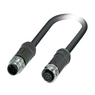 Phoenix Contact Sensor Actuator Cable Male 8 Way M12 Straight to Female 8 Way M12 Straight, 2 m, SAC-8P-M12MS 1407277