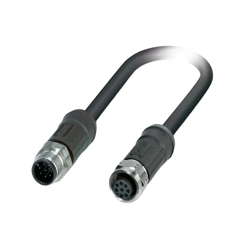 Phoenix Contact Sensor Actuator Cable Male 8 Way M12 Straight to Female 8 Way M12 Straight, 2 m, SAC-8P-M12MS 1407277