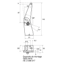 SICK BEF Series Mounting Bracket for Use with W14-2 and W18-3 Optical Proximity Sensors BEF-WN-W18