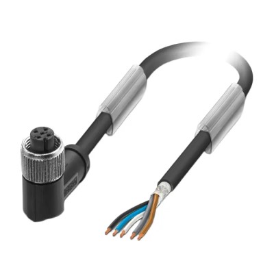 Phoenix Contact Sensor Actuator Cable Female 8 Way M12 to 8 Way Unterminated 1.5m PUR Jacket Black Grey 30V 1522914