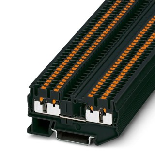 Phoenix Contact Feed Through Terminal Block Black 0.14mm² to 4 mm², 1-Level, 24A, 800V, Push-in Termination 3214424