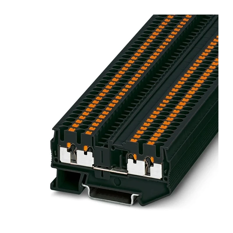 Phoenix Contact Feed Through Terminal Block Black 0.14mm² to 4 mm², 1-Level, 24A, 800V, Push-in Termination 3214424