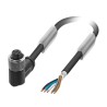 Phoenix Contact Sensor Actuator Cable Female 5 Way Right Angle to Unterminated 5 Way Straight Polyurethane Jacket 10m 1500761