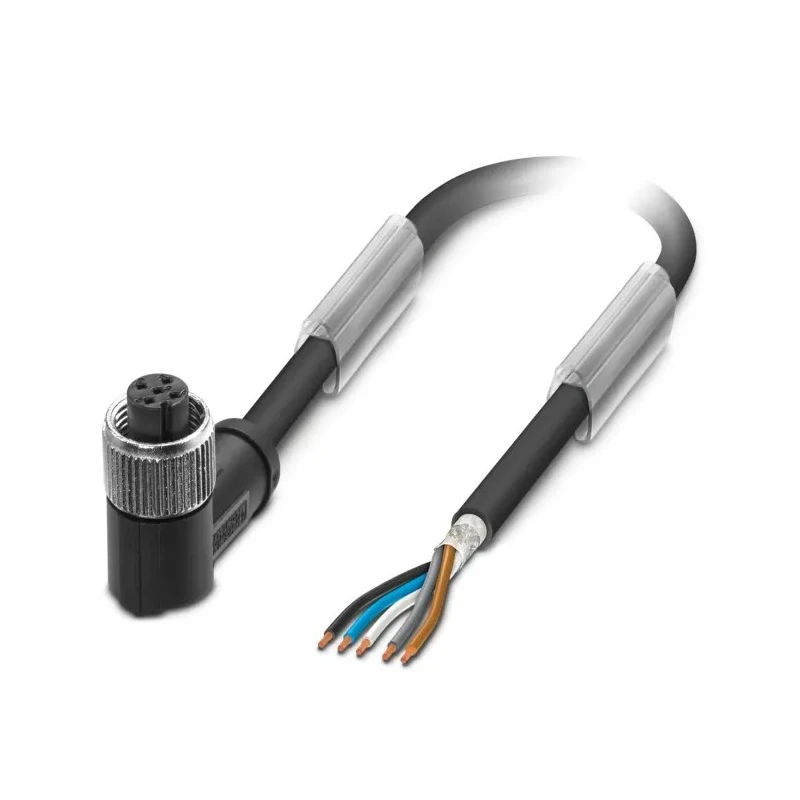 Phoenix Contact Sensor Actuator Cable Female 5 Way Right Angle to Unterminated 5 Way Straight Polyurethane Jacket 10m 1500761