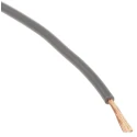 RS PRO Grey 0.26 mm² Stranded Polyvinyl Chloride Hook Up Wire, 23 AWG, 3/0.07 mm Strands, 100 m Length, 250 V, 105°C 860-6722