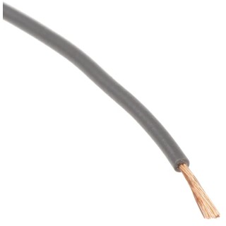 RS PRO Grey 0.26 mm² Stranded Polyvinyl Chloride Hook Up Wire, 23 AWG, 3/0.07 mm Strands, 100 m Length, 250 V, 105°C 860-6722
