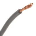 RS PRO Grey 0.26 mm² Stranded Polyvinyl Chloride Hook Up Wire, 23 AWG, 3/0.07 mm Strands, 100 m Length, 250 V, 105°C 860-6722