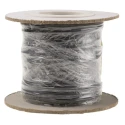 RS PRO Grey 0.26 mm² Stranded Polyvinyl Chloride Hook Up Wire, 23 AWG, 3/0.07 mm Strands, 100 m Length, 250 V, 105°C 860-6722