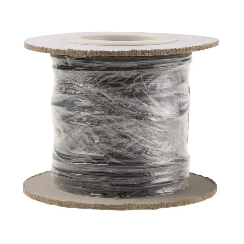RS PRO Grey 0.26 mm² Stranded Polyvinyl Chloride Hook Up Wire, 23 AWG, 3/0.07 mm Strands, 100 m Length, 250 V, 105°C 860-6722