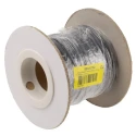 RS PRO Grey 0.26 mm² Stranded Polyvinyl Chloride Hook Up Wire, 23 AWG, 3/0.07 mm Strands, 100 m Length, 250 V, 105°C 860-6722