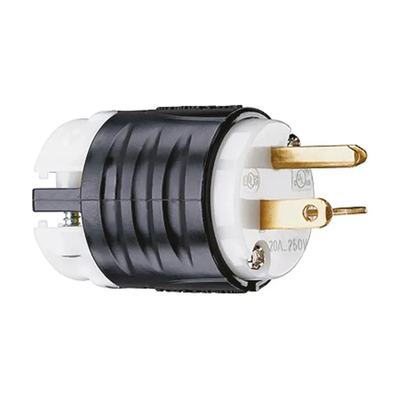 PASS & SEYMOUR 20A 250V USA Mains Plug NEMA 6-20P Nylon Body Screw Termination PS5466-X