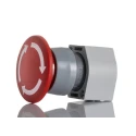 EAO Twist Release Emergency Stop Push Button Front Mount 22.5 mm Cutout Diameter IP65 704.074.2