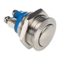 Bulgin Push Button Switch, Momentary, Panel Mount, SPST, IP65, 16.2 mm Cutout, 36 V DC, 2A MP0042