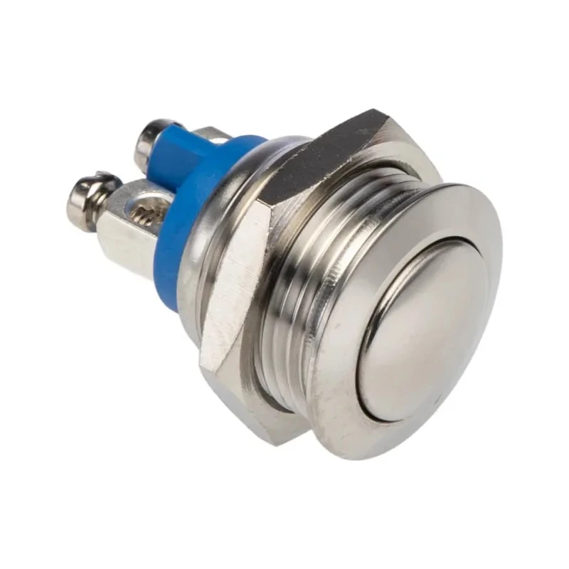 Bulgin Push Button Switch, Momentary, Panel Mount, SPST, IP65, 16.2 mm Cutout, 36 V DC, 2A MP0042
