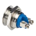Bulgin Push Button Switch, Momentary, Panel Mount, SPST, IP65, 16.2 mm Cutout, 36 V DC, 2A MP0042