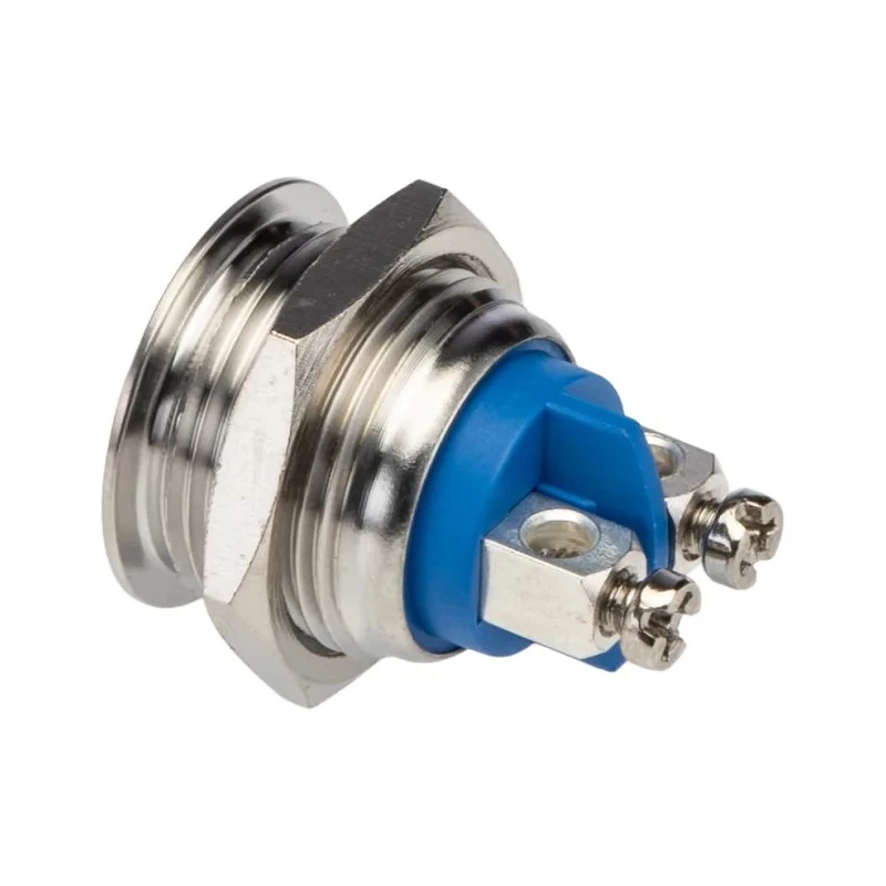 Bulgin Push Button Switch, Momentary, Panel Mount, SPST, IP65, 16.2 mm Cutout, 36 V DC, 2A MP0042
