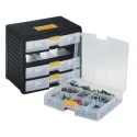 RS PRO Drawer Storage Unit 4 Polypropylene Case 334 mm Height 391 mm Width 290 mm Depth Black 838-6548