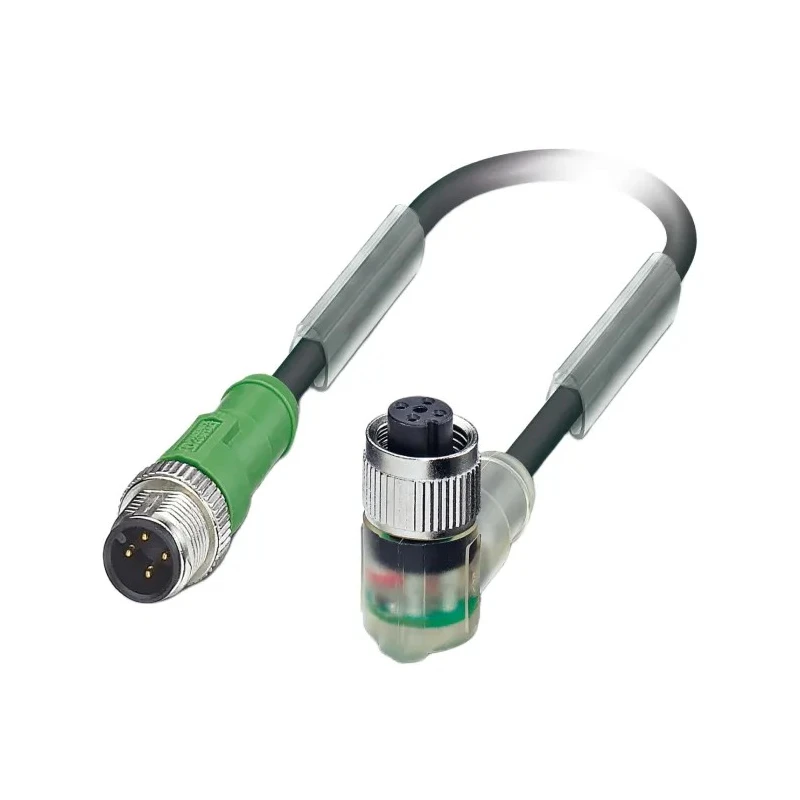 Phoenix Contact Sensor Actuator Cable Male 4 Way M12 to Female 4 Way M12, Polyurethane Jacket, 1.5m, 24V 1668535