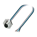 Phoenix Contact Sensor Actuator Cable Male 4 Way M12 to 4 Way Free Cable End 500mm 25V 1408415