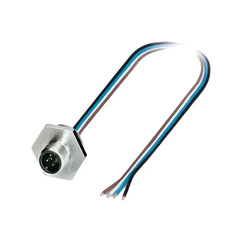 Phoenix Contact Sensor Actuator Cable Male 4 Way M12 to 4 Way Free Cable End 500mm 25V 1408415