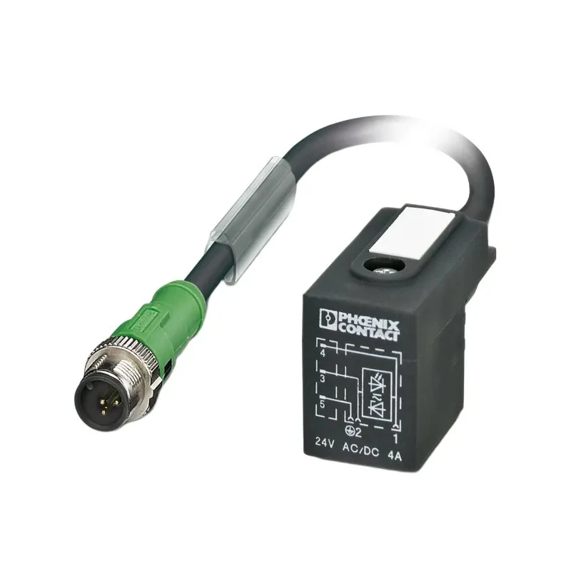 Phoenix Contact Sensor Actuator Cable Male 3 Way M12 to 3 Way DIN 43650 Form B, Polyurethane Jacket, 300 mm Length 1435137